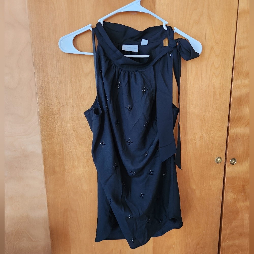 New York & Company Black Sleeveless Top Size M
